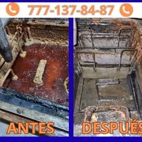 Antes y después de limpieza